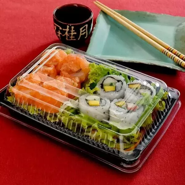 BANDEJA GO912 SUSHI RECT. 185X130X55 X 100U