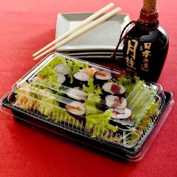 BANDEJA GO915 SUSHI RECT. 215X145X58 X 100U