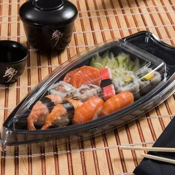 BANDEJA GO935 SUSHI BARCO 340X165X45 X 100U