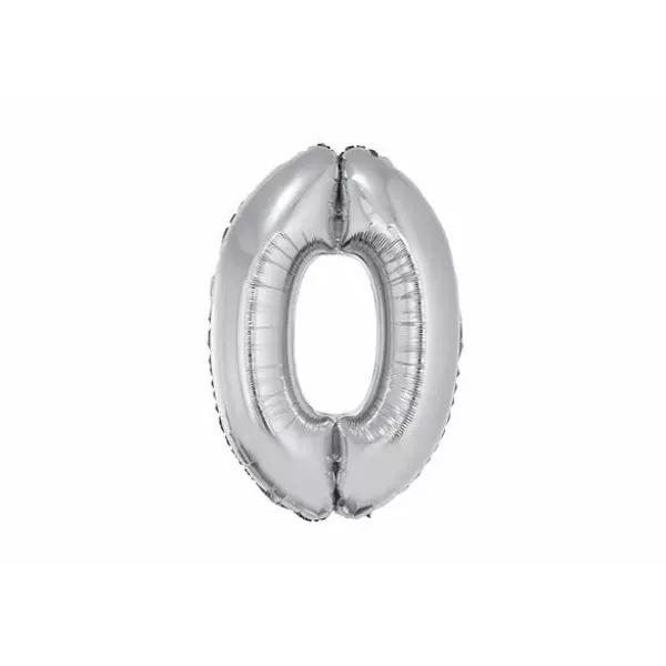 SET GLOBO N°0 PLATA METAL 32 x 5u