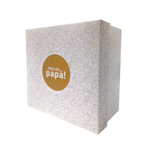 CAJA SORPRESA FELIZ DIA MAMA/PAPA 22X22X12 CM