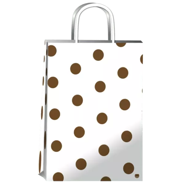 BOLSA ROMIPACK 30X12X41 GOLDEN DOTS