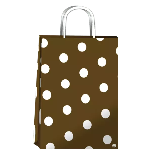 BOLSA ROMIPACK 30X12X41 WHITE DOTS