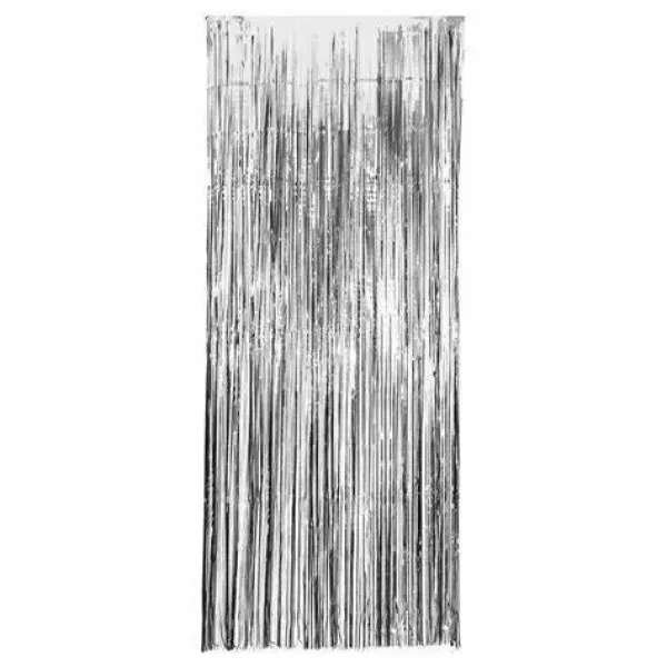 CORTINAS METALIZADAS 2MT X 90CM PLATA