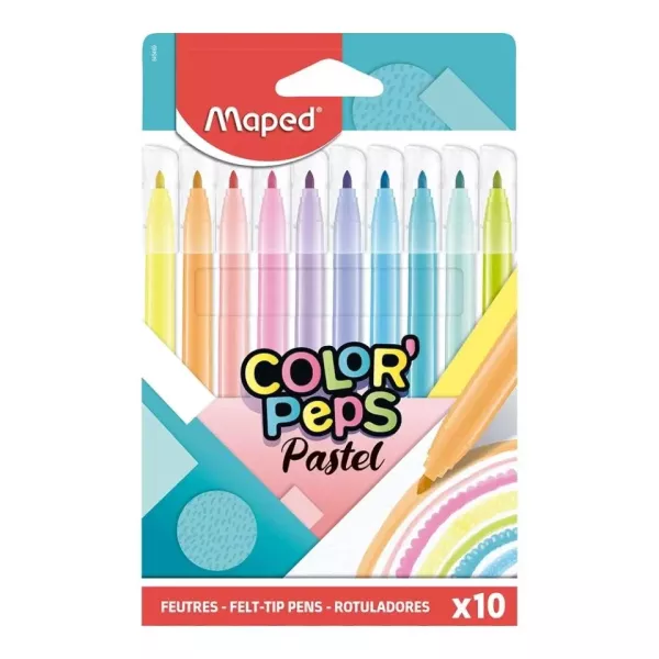 ROTULADORES COLORPEPS PASTEL X 10U