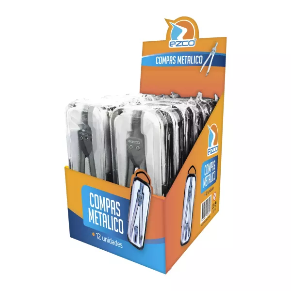 COMPAS METALICO EZCO PROGRESSION ESTUCHE