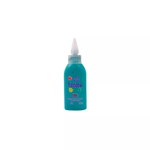 ADHESIVO PLASTICOLA COLOR VERDE X 40G