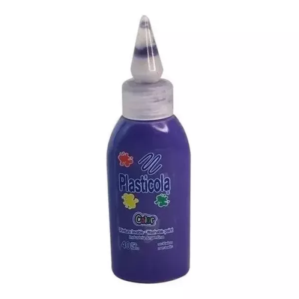 ADHESIVO PLASTICOLA COLOR VIOLETA X 40G