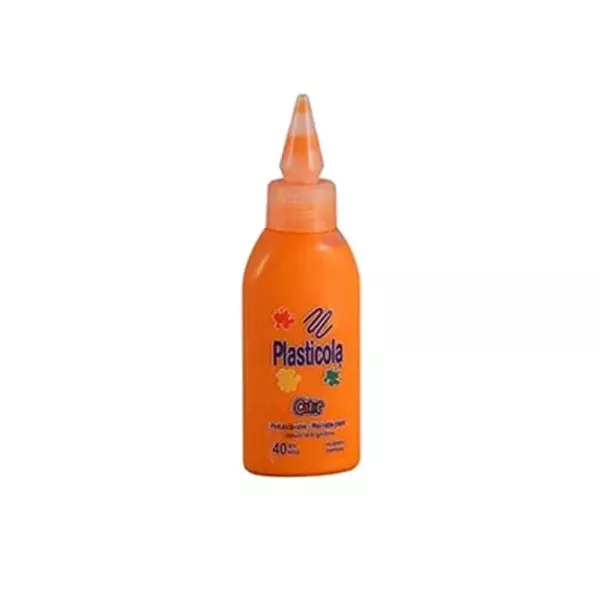 ADHESIVO PLASTICOLA COLOR NARANJA X 40G