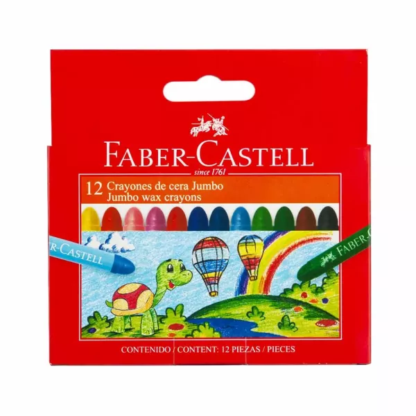 CRAYONES JUMBO FABER CASTELL X 12U
