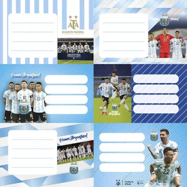 ETIQUETA ESCOLAR AFA SELECCION X 12U 1301229