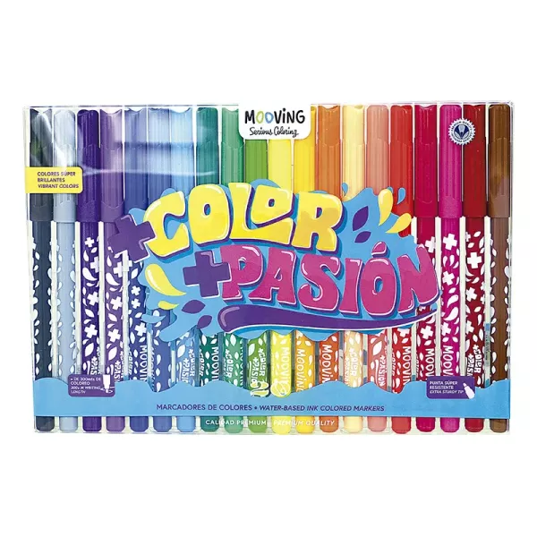 MARCADORES DE COLORES MOOVING  X 20U (3021020)