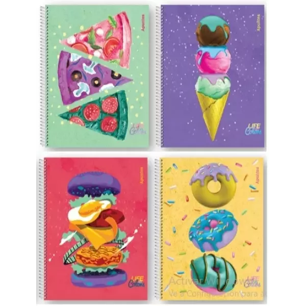 CUADERNO APUNTES LIFE IN COLORS UNIV. T/S 80H CU