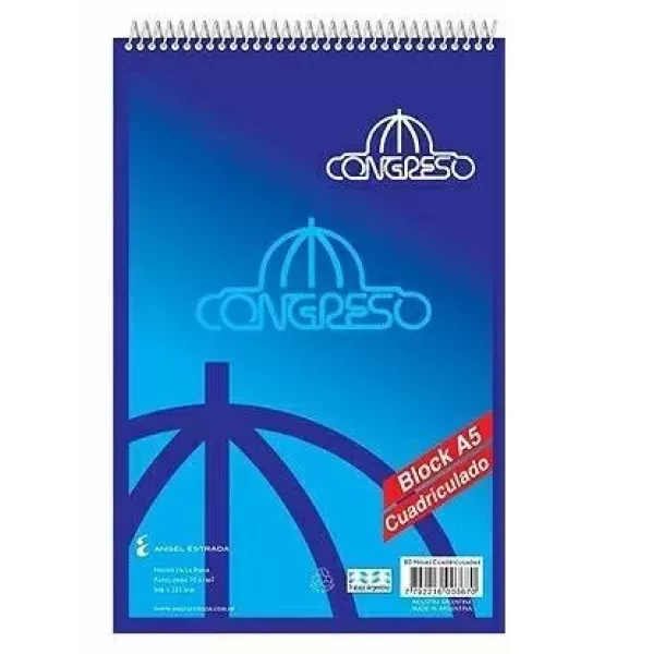 BLOCK A5 ESPIRAL CONGRESO 80H CU.