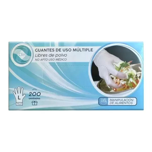 GUANTES TPE MULTIUSO MEDIUM X 200 U (SIMIL NITRILO)