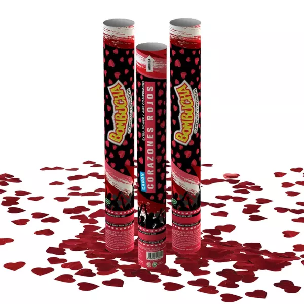 CAÑON BOMBUCHA 40CM CORAZONES