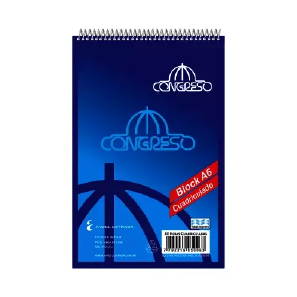 BLOCK A6 ESPIRAL CONGRESO 80H CU